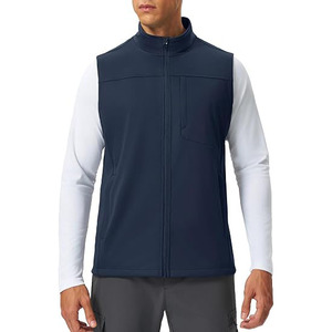 Zipper Pocket Men Golf Vest Secure Storage Softshell Body Warmer Concealed Zip Performance <b>Athletic</b> Gilet Outerwear - Product Image 1