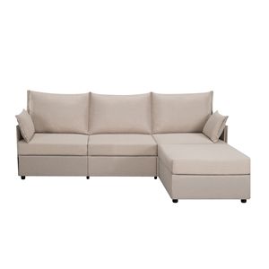 Canapé sectionnel 93.7 avec ottoman, meubles élégants pour salon - Product Image 5