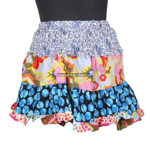 2026 Festival Gypsy Patchwork Mini <strong>Rara</strong> <strong>Skirt</strong> Hippy Boho Vintage Indian Boho Hippie Mini Length Patch Work Cotton Mini <strong>Skirt</strong> - Product Image 5