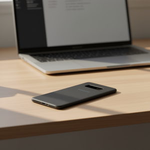 Cover Posteriore per Samsung S10 G973F Nero in ABS, Parte di Ricambio - Product Image 3