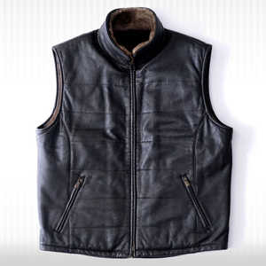 Gilet en peau de mouton pour homme - Product Image 1