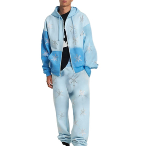 Survêtements anti-rides pour hommes avec strass, qualité supérieure, vêtements décontractés, dernières tendances, designs actuels, survêtements à strass très vendus - Product Image 1