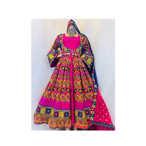 Trajes Tribales Estilo Afgano de Alta Calidad Más Vendidos para Mujer, Vestido Largo con Bordado y Encaje, con Logotipo Personalizado - Product Image 1