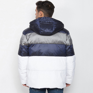 Blouson d'hiver matelassé pour homme avec fermeture éclair, nouvelle collection, en coton, grandes tailles, service OEM, doudoune gonflée - Product Image 3