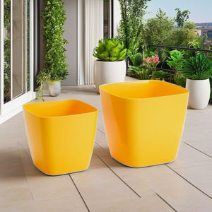 Pots de plantes carrés modernes en plastique pour balcon, jardin et plantation extérieure – Jardinières légères et épaissies pour pépinière - Product Image 4