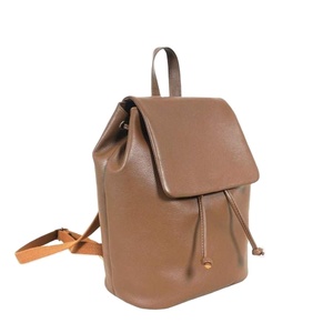 High Quality Handmade Genuine Leather Geometric Flap-over Backpack Vintage Style Girls Tassel Detail Customizable Colors Logo - Product Image 1