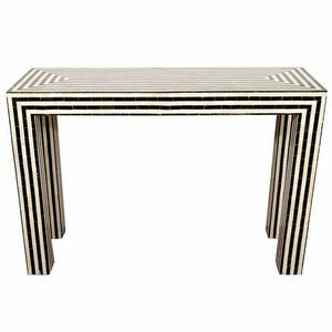 Decorative Wooden Bone Inlay <b>Console</b> <b>Table</b> With Premium Handcrafted Finish For Stylish Home Interiors - Product Image 1
