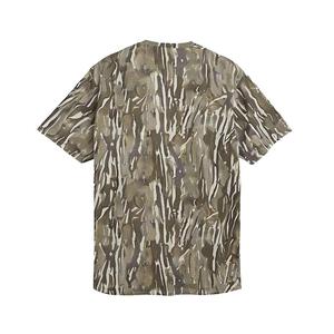 เสื้อยืดคอกลมผ้าฝ้าย 100% พิมพ์ลายตามสั่งสำหรับเดินป่าและตั้งแคมป์ ดีไซน์วินเทจสำหรับกิจกรรมกลางแจ้ง ลายพราง Bottomland สำหรับผู้ชาย - Product Image 1