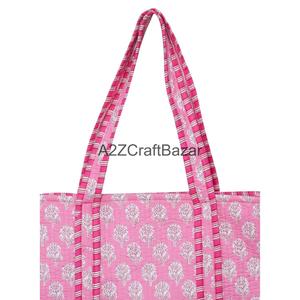 Bolsa de Playa Acolchada de Algodón Ecológico Premium, Duradera, con Correa Larga para el Hombro, Suave, 100% Algodón, Personalizable para Compras - Product Image 2