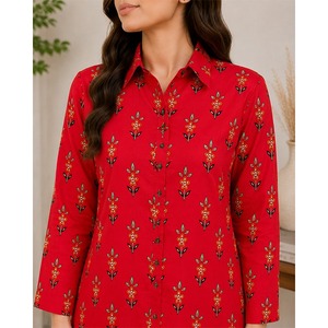 Ensemble élégant 2 pièces en coton violet brodé pour femme avec dupatta, idéal pour les occasions festives - Product Image 5