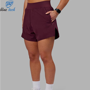Women Gym Fitness Yoga Shorts High Waist Elastic Waist Seamless Breathable Activewear Solid Custom Logo Design Print - Product Image 6