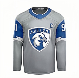 Custom Ice Hockey Jerseys Wholesale OEM Professional Sublimated Moisture-Wicking Breathable Hockey Jerseys - Product Image 1