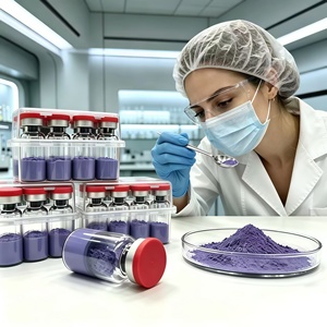 Péptido de Cobre GHK-Cu en Polvo Liofilizado, Materia Prima Cosmética para la Formulación de Productos para el Cuidado de la Piel - Product Image 1