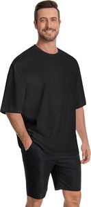 Heavy Weight 100% Cotton Oversized T-<b>Shirt</b> <b>Men</b> 220 Grams Shoulder Custom Printing Hip Hop Plus Size 100% Cotton Blank Boxy <b>Men's</b> - Product Image 1