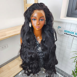 Peluca de Cabello Vietnamita Virgen con Ondas Suaves, Doble Trama, con Encaje Transparente HD 13x4, Peluca Frontal Larga Vietnamita - Product Image 5