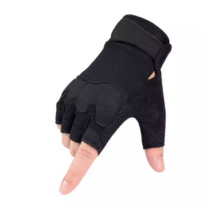 Gants tactiques haut de gamme pour hommes, protection rigide des phalanges, paume en cuir, gants polyvalents pour la moto, le paintball, l'escalade - Product Image 1