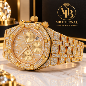 Reloj Cronógrafo de Lujo MB ETERNAL con Incrustaciones de Diamantes, 43 mm, Cuadrado, Aleación, Analógico, Cuarzo, Cristal de Zafiro, para Hombre - Product Image 2