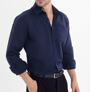 Camisas de Algodón para Hombre a la Moda, Tejido de Algodón Transpirable, Camisas de Algodón para Hombre, Estilo Casual para el Día a Día - Product Image 1