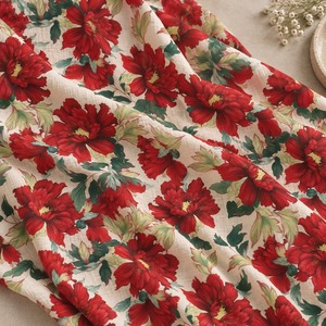 Tela de Muselina 100% Viscosa Estampada con Rayas de Loto, Tejido Resistente al Agua y Ecológico para Vestidos, Ropa de Cama y Decoración del Hogar - Product Image 5