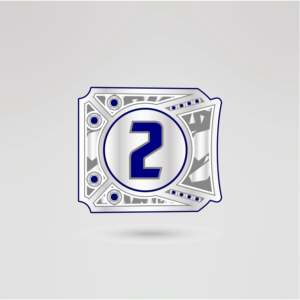 Ceinture de championnat de lutte en métal épais avec plaque centrale dorée et logo personnalisé, sangle bleue, titre personnalisé - Huzaim Elite Sports - Product Image 5
