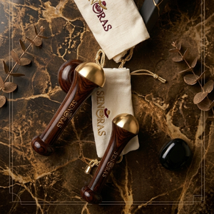 Masseur manuel pour le visage et le corps Senoras avec poignée en bois, fonction raffermissante de la peau, modèle 003 - Product Image 2