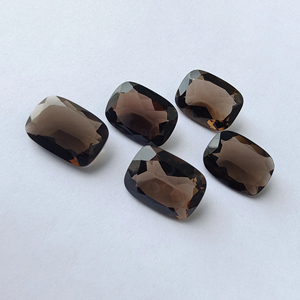 Natural Smoky Quartz Faceted Cut <b>Cushion</b> Shape Calibrated AAA+ Gemstone for Jewelry - Product Image 6