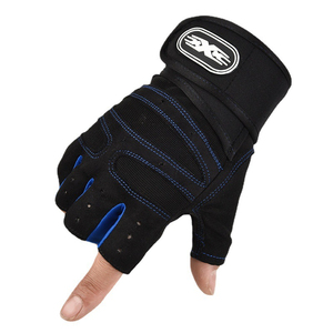 Half Finger Fitness Gloves Adjustable Wrist <b>Strap</b> Weight Lifting Gym Training Breathable Non Slip Grip Unisex exercise gloves - Product Image 1