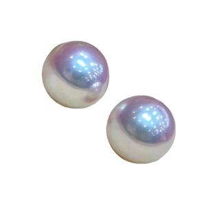 ต่างหูมุกอะโกยะญี่ปุ่นแบบเรียบง่าย ทอง 18K แสงเงาสะท้อนสุดหรู สีขาวใส ขนาด 5-9 มม. - Product Image 5