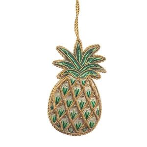 Patch brodé vintage en cristal orange, motif coupe de fruit mignon, avec breloque boisson et boucle de suspension - Product Image 3