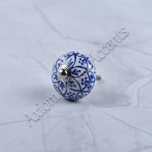 Axiom Home Accents Boutons en céramique modernes peints à la main pour meubles de cuisine et de chambre à coucher pour armoire tiroir et commode pour hôtels - Product Image 3