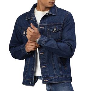 Chaqueta vaquera para hombre para otoño Chaqueta vaquera ajustada Logotipo personalizado Diseño elegante Chaqueta transpirable de alta calidad al por mayor - Product Image 5