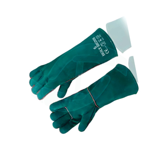 High-Quality 14&16 Inch Leather Welding Gloves Sturdy & Heat Resistance Split Leather Gloves Protective Safety Gloves for Welder - Product Image 5