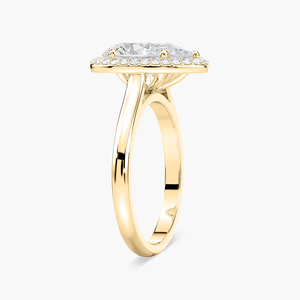 Anillo de Compromiso con Diamante Cultivado en Laboratorio, Certificado en Oro Sólido de 14K - Product Image 2