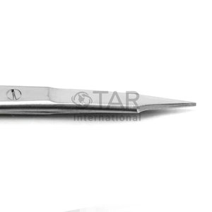 Tijeras Goldman Fox Rectas TC 13cm de Acero Inoxidable, Instrumentos Quirúrgicos Médicos, Anillos Dorados, Precio al por Mayor, Proveedor a Granel - Product Image 3
