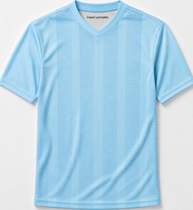 T-shirts à manches courtes en polyester/coton à séchage rapide et anti-transpiration, imprimés par sublimation personnalisée, unisexes, col en V, pour la gym et les sports - Product Image 4