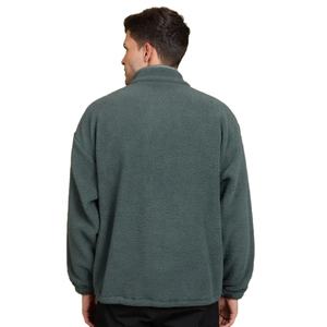 Sweat-shirts d'hiver en polaire sherpa de haute qualité, nouveau style, demi-zip - Service OEM, coupe ample, poids lourd - Product Image 4