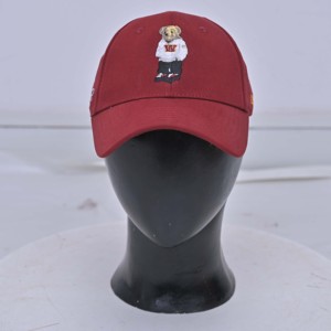 Customized Street Style Casual 6-Panel Unisex Baseball Cap with Teddy Bear Beige Sweater Iron-On Embroidery Four Seasons - Product Image 1