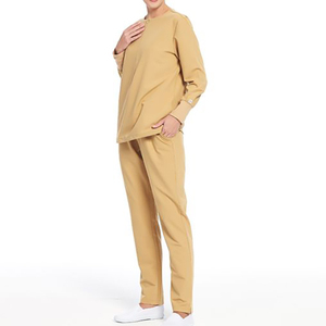 Wholesale Unisex Rayon Canvas <b>Scrub</b> Suit Uniform <b>Sets</b> Loose Breathable Hospitals Colors OEM Printed Surgical Nurse Suit - Product Image 3