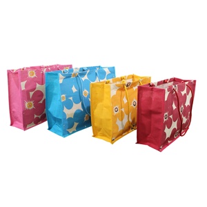 Sac en coton de jute écologique avec poignée en corde, grand sac de plage imprimé floral, design attrayant, taille unique, sacs promotionnels - Product Image 2