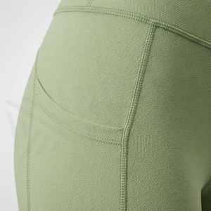 Comfortable Scrunch Butt High Waist Knitted Fabric Leggings Breathable Seamless Workout Logo Fitness Gym Active Wear - Product Image 5