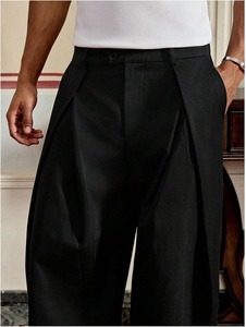 New Arrival <b>Men</b> Baggy <b>Trousers</b> <b>Wide</b> <b>Leg</b> Streetwear Casual Fashion Pants Supplier - Product Image 6