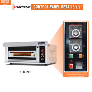 Neuer Southstar Gewerblicher Elektrischer Deckofen 2 Bleche Einfach zu Bedienendes Bedienfeld 380V Maisfreundlich für Perfektes Backen - Product Image 2