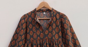 เสื้อกล้ามผู้หญิงผ้าฝ้ายป้องกันขนร่วง พิมพ์ลายบาติกแบบแฮนด์บล็อก สไตล์โบโฮลำลอง เหมาะสำหรับเป็นของขวัญ ขายส่งจากผู้ผลิต - Product Image 6