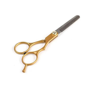 Ensemble de ciseaux de barbier en acier inoxydable de haute qualité en gros avec logo personnalisé, ciseaux à effiler pour salons de beauté - Product Image 2