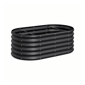 OEM Bac à légumes surélevé en métal ondulé résistant aux intempéries, ovale, pour l'extérieur, pour légumes GB026 - Product Image 1