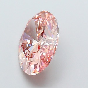 Diamant CVD de laboratoire de 7,01 carats, de forme ovale, de luxe, rose brunâtre intense, clarté VS1, polissage excellent, diamant non monté - Product Image 2