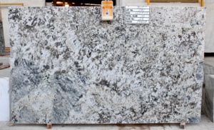 Grande dalle de granit poli bleu floral exotique moderne pour plan de travail de cuisine, revêtement de sol intérieur de villa et jardin - Product Image 2