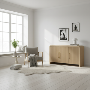 3 Doors Sideboard Coffee <b>Table</b> for Living Room Living Room Furniture Indoor Home Furniture Wood Furniture Wholesale OEM ODM - Product Image 6