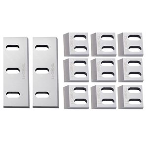 Kit di Lame Industriali in Acciaio Legato, 9 Lame Rotanti e 2 Fisse, Alta Durezza, Compatibili con Macchine Trituratrici SKD 11 - Product Image 1