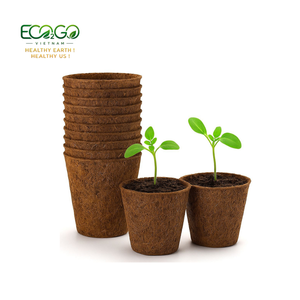Chemical Free Organic Coconut Coir Fiber Flower <b>Pots</b> Biodegradable Planting Cones for Seedlings From Eco2go Vietnam - Product Image 1